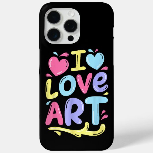 Ik hou van kunst, kunstenaarsschilder Kleurrijk sc Case-Mate iPhone Case (Achterkant)