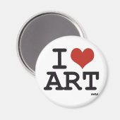 Ik hou van kunst magneet (Voorkant / Achterkant)