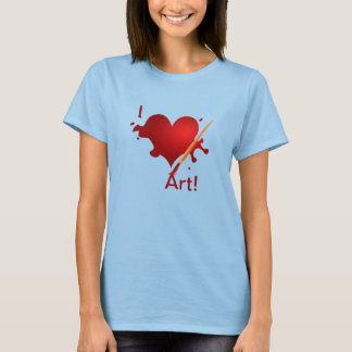 Ik hou van kunst! t-shirt