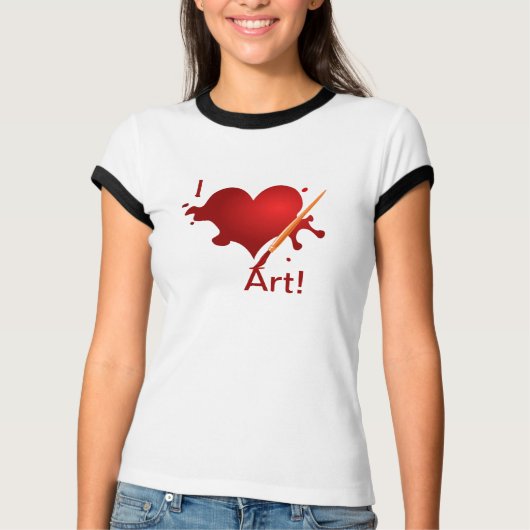 Ik hou van kunst! t-shirt (Voorkant)