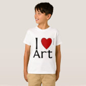 Ik hou van kunst t-shirt (Voorkant volledig)