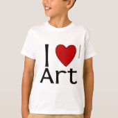 Ik hou van kunst t-shirt (Voorkant)