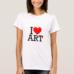 Ik hou van kunst T-shirt voor vrouwen