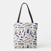 Ik hou van kunstartikelen tote bag (Achterkant)