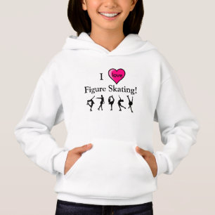 Ik hou van kunstschaatsen meisjes Hooded Shirt & H