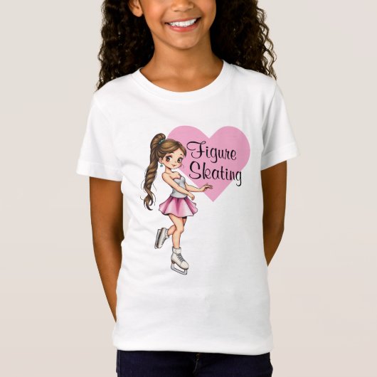Ik hou van kunstschaatsen T-shirt Kinder (Voorkant)