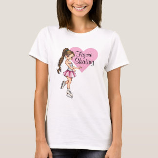 Ik hou van kunstschaatsen vrouwen T-shirt