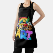 Ik hou van kunstschilder, kleurrijke schilderende  schort (Insitu)