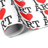 Ik hou van kunstschildpapier cadeaupapier (Rol Hoek)