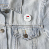 Ik hou van kunstzinnig design ronde button 3,2 cm (In situ)