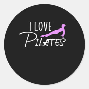 Ik hou van kussens ronde sticker