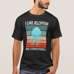 Ik hou van kwallen en drie andere mensen t-shirt