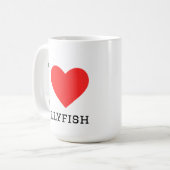 Ik hou van kwallen koffiemok (Voorkant links)