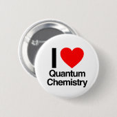 ik hou van kwantumchemie ronde button 5,7 cm (Voorkant /achterkant)