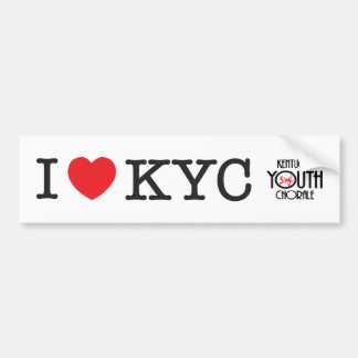 Ik hou van KYC-Bumpersticker Bumpersticker