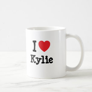 Ik hou van Kylie hart T-Shirt Koffiemok