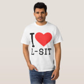 Ik hou van L-sit T-shirt (Voorkant volledig)