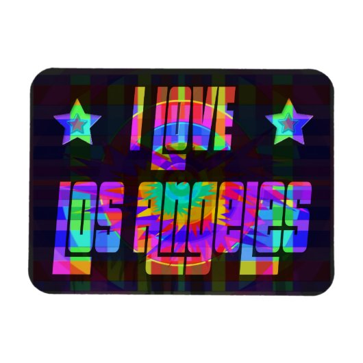Ik hou van LA Beauful Neon Magnet Magneet (Horizontaal)