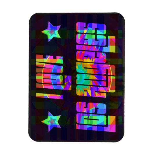 Ik hou van LA Beauful Neon Magnet Magneet (Verticaal)