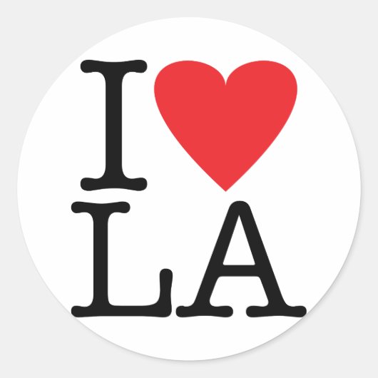 Ik hou van LA (Los Angeles) Stickers (Voorkant)