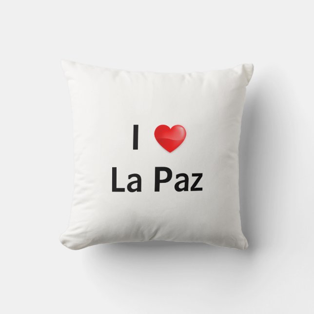 Ik hou van La Paz Kussen (Voorkant)