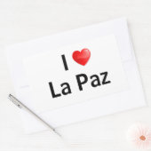 Ik hou van La Paz Rechthoekige Sticker (Envelop)