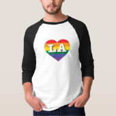 Ik hou van LA Rainbow Heart T-shirt (Voorkant)