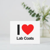 ik hou van lab coats . ai briefkaart (Staand voorkant)