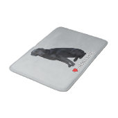 Ik hou van Labrador Retrievers! Badmat (Gekanteld)