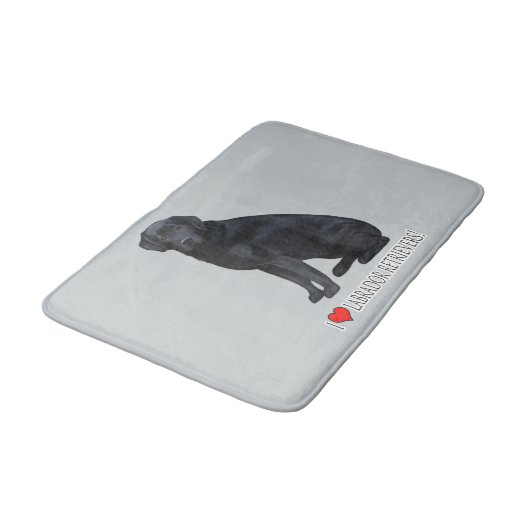 Ik hou van Labrador Retrievers! Badmat (Gekanteld)