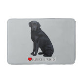 Ik hou van Labrador Retrievers! Badmat (Voorkant)