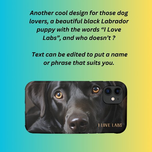 Ik hou van Labs Puppy Case-Mate iPhone Case
