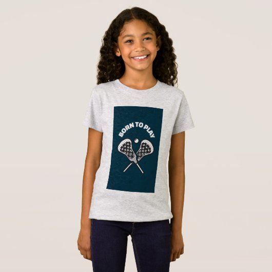 IK HOU VAN LACROSSE! IDEAAL VOOR KINDEREN :) T-SHIRT (Voorkant volledig)
