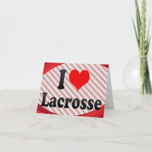 Ik hou van Lacrosse Kaart