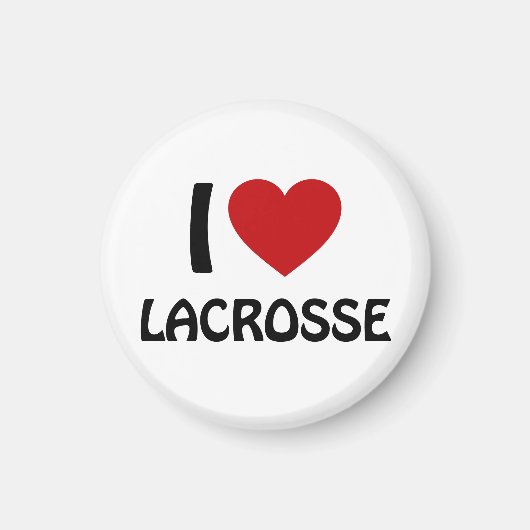 Ik hou van Lacrosse Magneet (Voorkant)