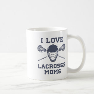 Ik hou van Lacrosse Moms Funny Lax Koffiemok