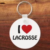 Ik hou van Lacrosse Sleutelhanger (Voorkant)