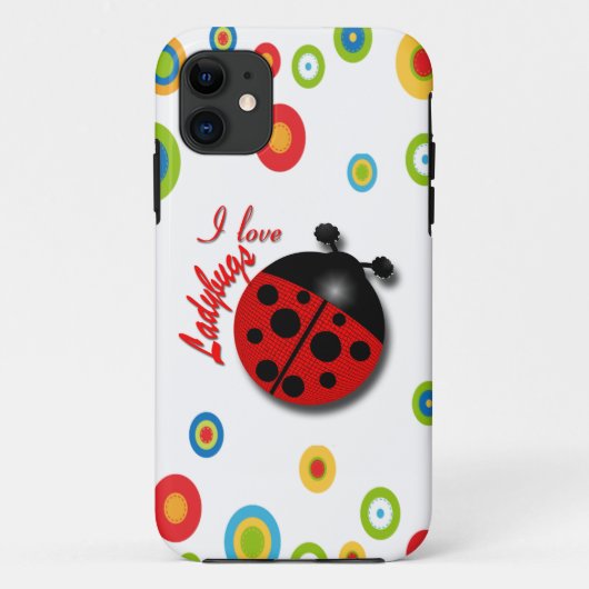 Ik hou van Ladybugs Case-Mate iPhone Case (Achterkant)