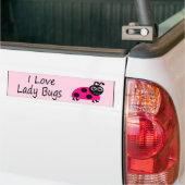 Ik hou van Ladybugs Cute Ladybug Bumpersticker (Op Truck)