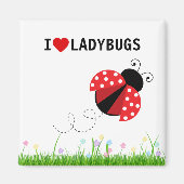 Ik hou van Ladybugs Magnet (Voorkant)