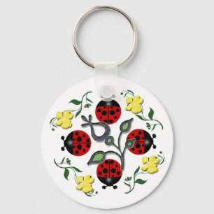 Ik hou van Ladybugs Sleutelhanger