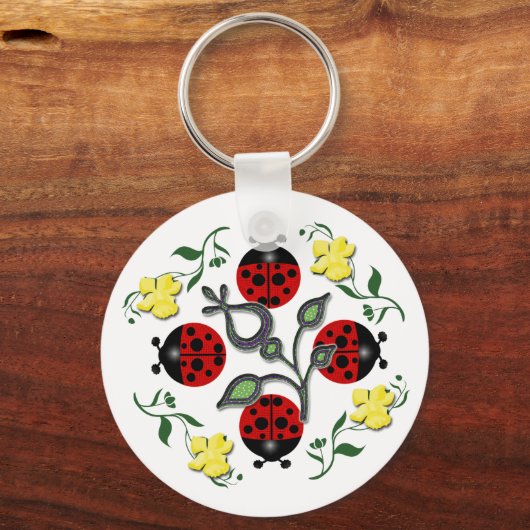 Ik hou van Ladybugs Sleutelhanger (Voorkant)