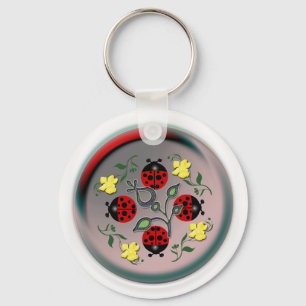 Ik hou van Ladybugs Sleutelhanger