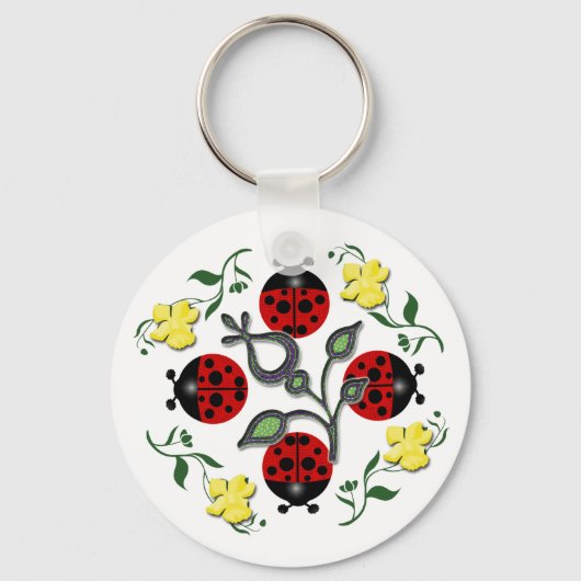Ik hou van Ladybugs Sleutelhanger (Voorkant)