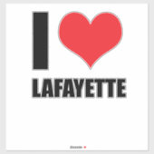 Ik hou van Lafayette Sticker (Vel)
