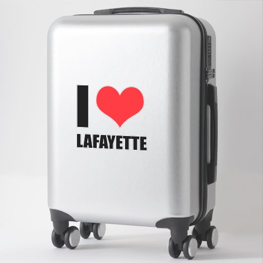 Ik hou van Lafayette Sticker (Koffer)