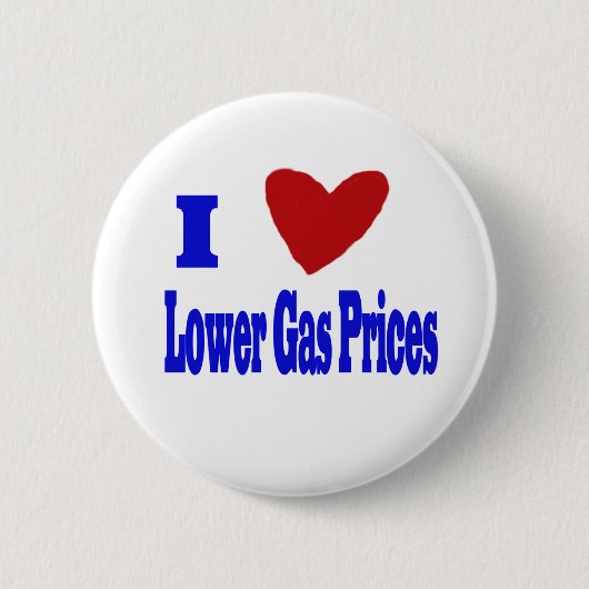 ik hou van lagere gasprijzen ronde button 5,7 cm (Voorkant)