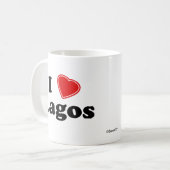 Ik hou van Lagos Koffiemok (Voorkant links)