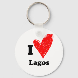 Ik hou van Lagos Sleutelhanger