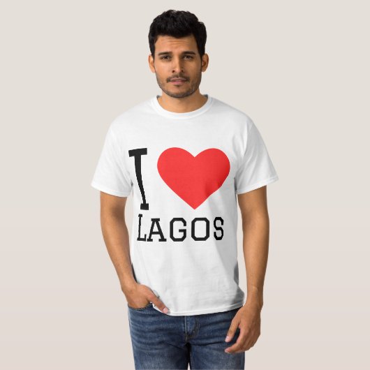 Ik hou van lagos t-shirt (Voorkant volledig)